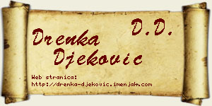 Drenka Đeković vizit kartica